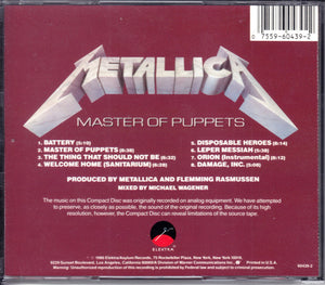 Metallica : Master Of Puppets (CD, Album)