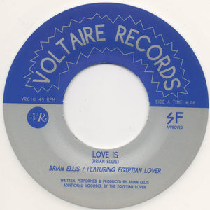 Brian Ellis : Love Is (7", Single, RE, Whi)