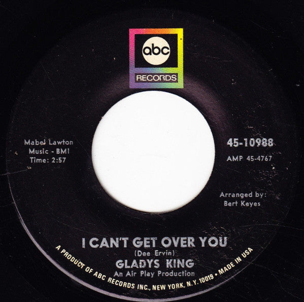 Gladys King : I Can't Get Over You / Orange (7