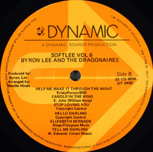 Byron Lee And The Dragonaires : Soft Lee Vol. VI (LP, Album)