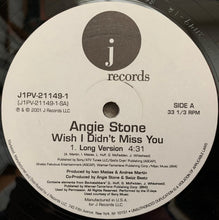 Load image into Gallery viewer, Angie Stone : Wish I Didn't Miss You (12", Promo)

