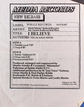 Load image into Gallery viewer, Martin "Monster" Aurelio &amp; Mixmaster (2) : I Believe (12", W/Lbl, Sta)
