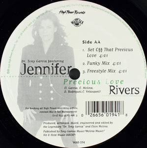 Dr. Tony Garcia* Featuring Jennifer Rivers : Now That I Found You / Precious Love (12")