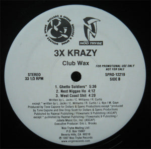 3X Krazy : Stackin Chips (12", Promo, Smplr, Clu)