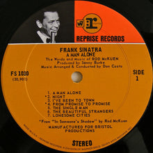 Load image into Gallery viewer, Frank Sinatra : A Man Alone &amp; Other Songs Of Rod McKuen (LP, Album, Ind)
