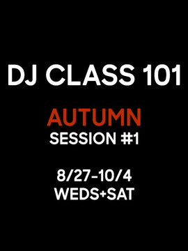 DJ CLASS 101: Autumn #1 (3 Tiers)