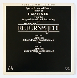 JOHN WILLIAMS - Lapti Nek Promo 12" (Special Dance Remix from Return Of The Jedi)
