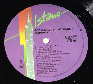 BOB MARLEY & THE WAILERS - Survival LP (Purple Skyline Labels)
