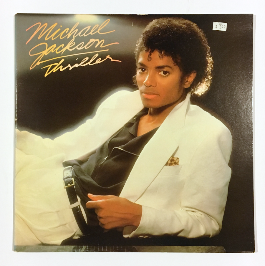 MICHAEL JACKSON - Thriller LP (1st Press w/NO MJ Credit on Rear)