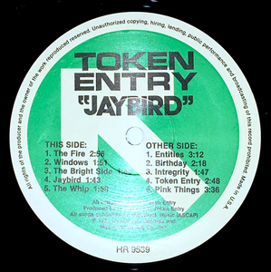 TOKEN ENTRY - Jaybird LP (Original on Hawker)