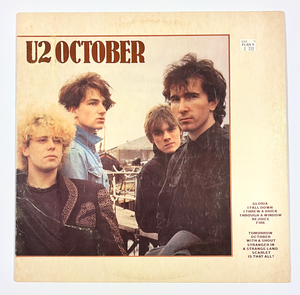 U2 – October LP (1984 Repress, Light Blue Island Labels)