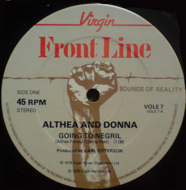 Althea And Donna ‎– Going To Negril