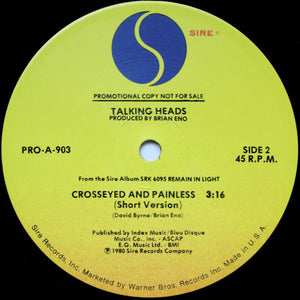 Talking Heads ‎– Crosseyed And Painless