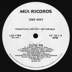 One Way - Cutie Pie/Give Me One More Chance 12"