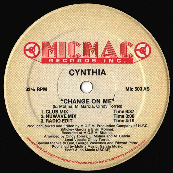 Cynthia - Change On Me
