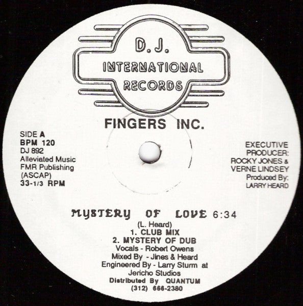 Fingers Inc. ‎– Mystery Of Love