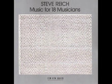 Load and play video in Gallery viewer, Steve Reich ‎– Music For 18 Musicians
