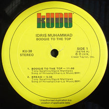 Load image into Gallery viewer, Idris Muhammad - Boogie To The Top
