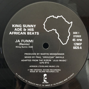 King Sunny Adé & His African Beats ‎– Ja Funmi (Remix)