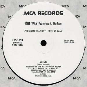 One Way feat. Al Hudson - Music/Now That I Found You 12"