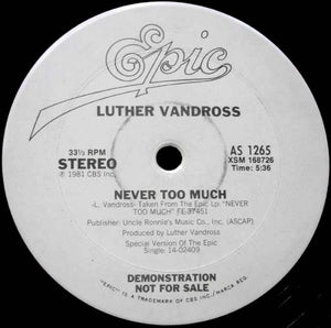Luther Vandross ‎– Never Too Much