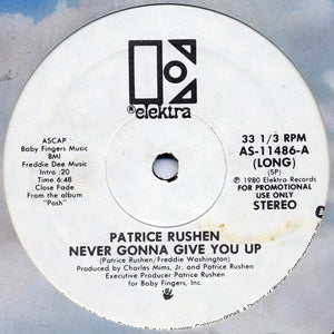 Patrice Rushen ‎– Never Gonna Give You Up