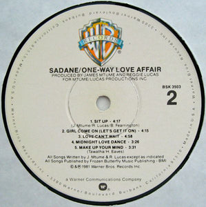 Sadane ‎– One-Way Love Affair