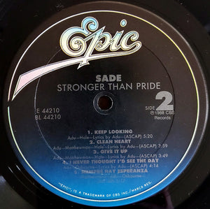 Sade ‎– Stronger Than Pride