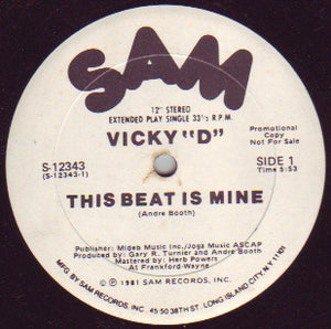 Vicky "D" ‎– This Beat Is Mine