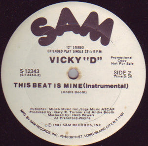 Vicky "D" ‎– This Beat Is Mine