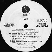Load image into Gallery viewer, Yaz / Sunfire  ‎– Don&#39;t Go / Shake Your Body
